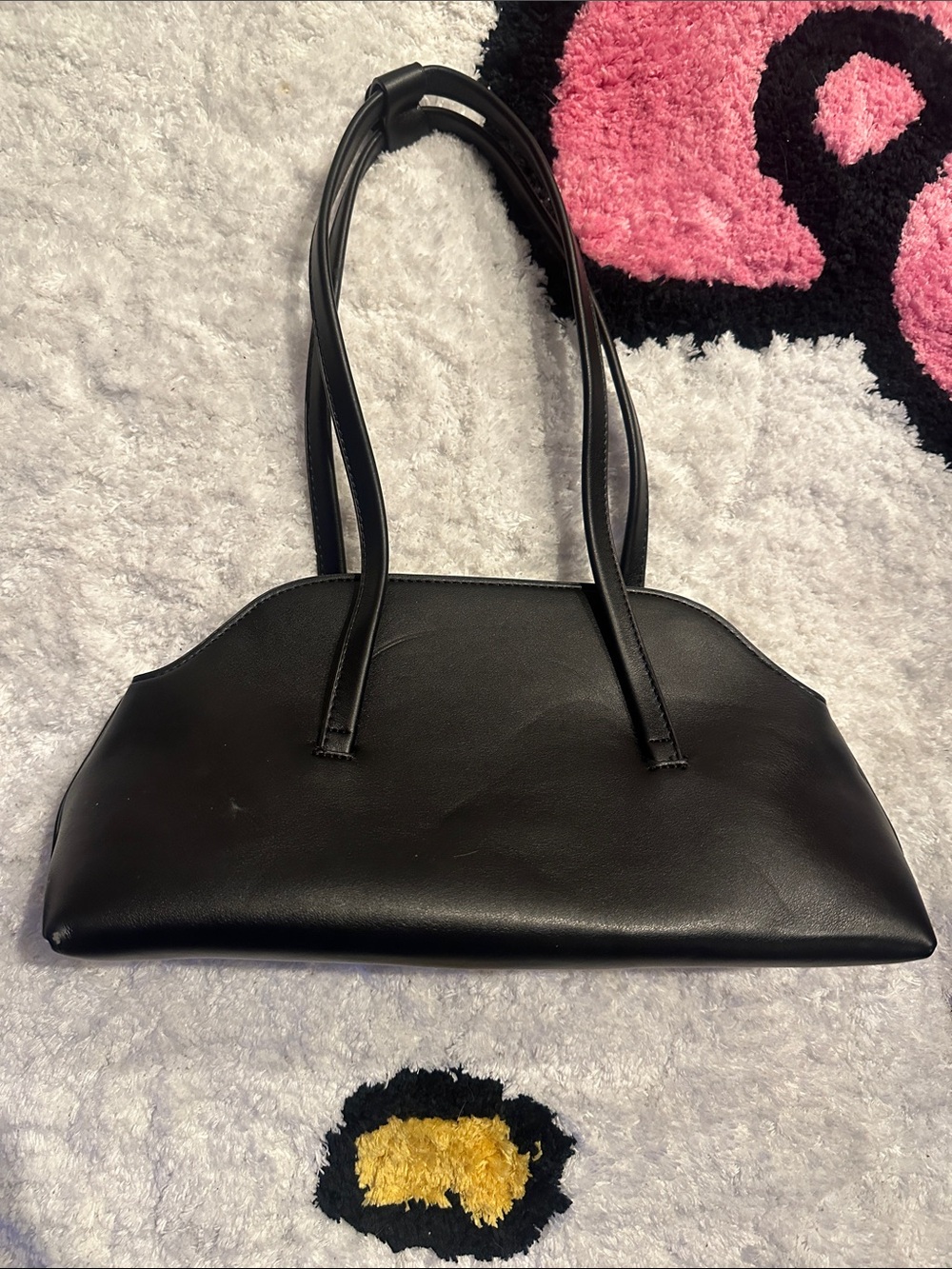 Classic Black Shoulder Bag